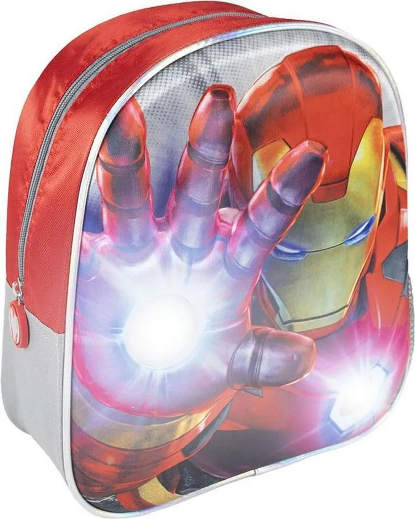 Sac à Dos Avengers avec Effet Relief 3D et Lumière Intégrée - Format 31cm