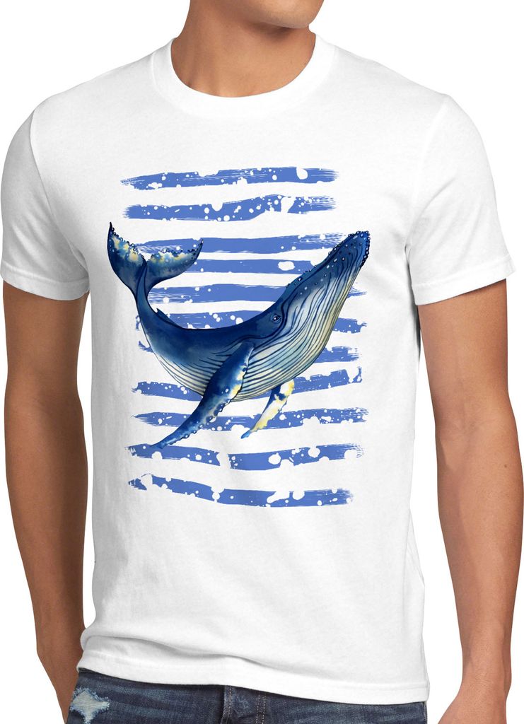 style3 Blauwal Herren T-Shirt meer ozean tauchen