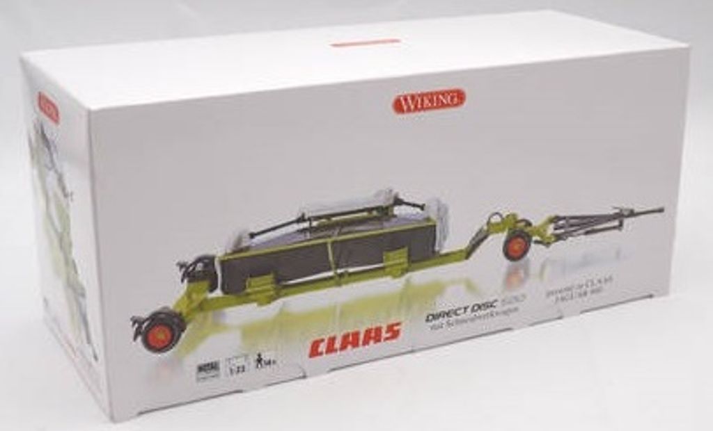 Wiking 1:32 Claas Direct Disc 520 mit Schneidwerkwagen zu Produktbild 