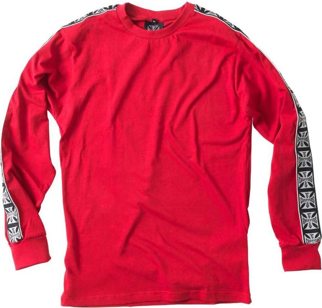 West Coast Choppers Taoed Langarm-t-shirt Rot 3XL Mann Rot 3XL