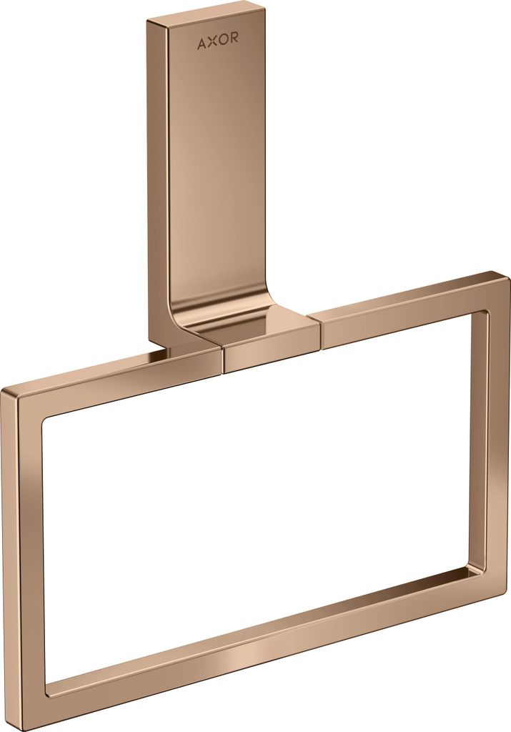 hansgrohe AXOR UNIVERSAL Rectangular Handtuchring, Metall, schwenkbar, 42623300