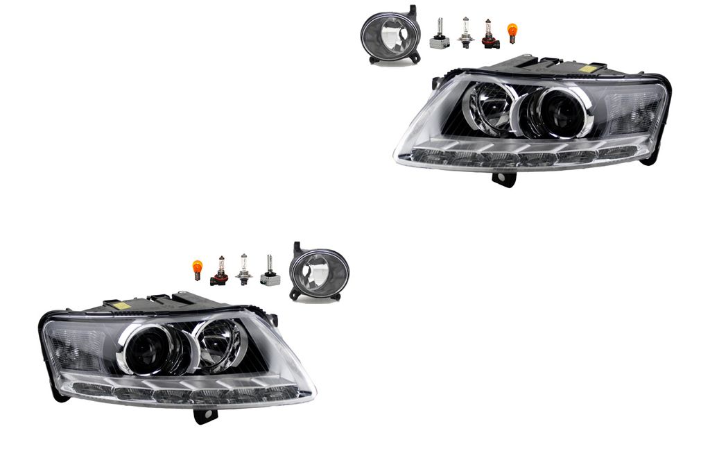 Scheinwerfer Satz Xenon passend für Audi A6 4F 10/08-03/11 D3S +Nebel+Leuchtmit. 4F0941029CP 4F0941029BP 4F0941029EP 4F0941029FD 4F0941030CP 4F Johns