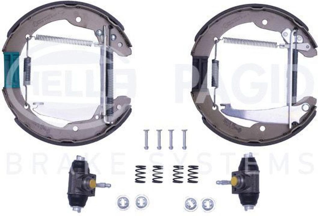 Bremsbackensatz Ø 230 mm 32 mm HELLA passend für u.a. SEAT INCA