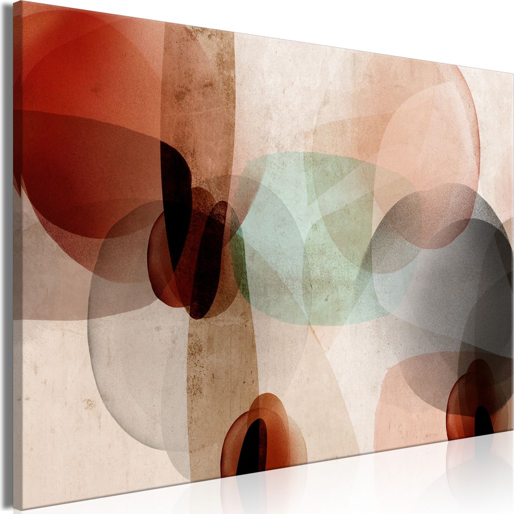 Italienischer Leinwand Leinwandbild - Noble Diffusion (1 Part) Wide 90x60 cm Abstrakt a-A-0813-b-a