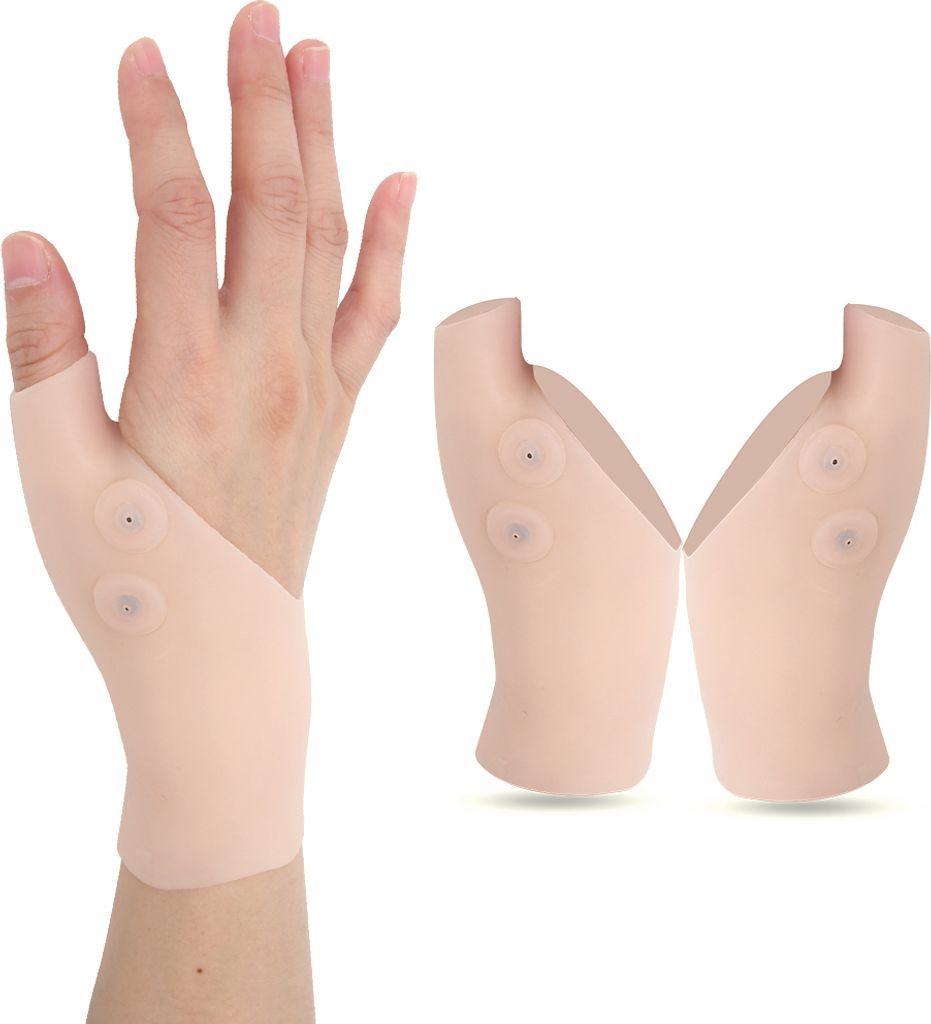 2pcs silikon Schutzhandgelenkspanne Linderung Schmerzen für Handarthritis Carpal -Tunnel Tenosynovitis Kompression Verstauchung