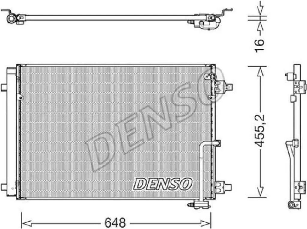 Condenseur de clim DENSO DCN02045 pour restaurer l'air frais en voiture