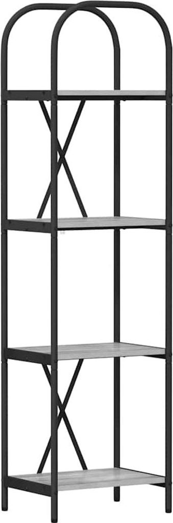 Bücherregal Graues Sonoma 40 x 30 x 146 cm Holzwerkstoff