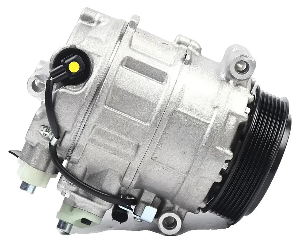 Compresseur de clim pour voiture en métal argenté construction durable