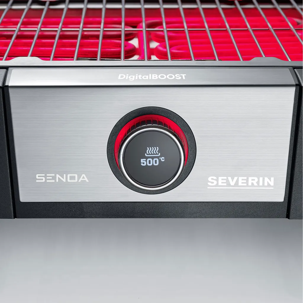 Severin PG 8118 SENOA Barbecue Électrique de Table 3000W avec Stand