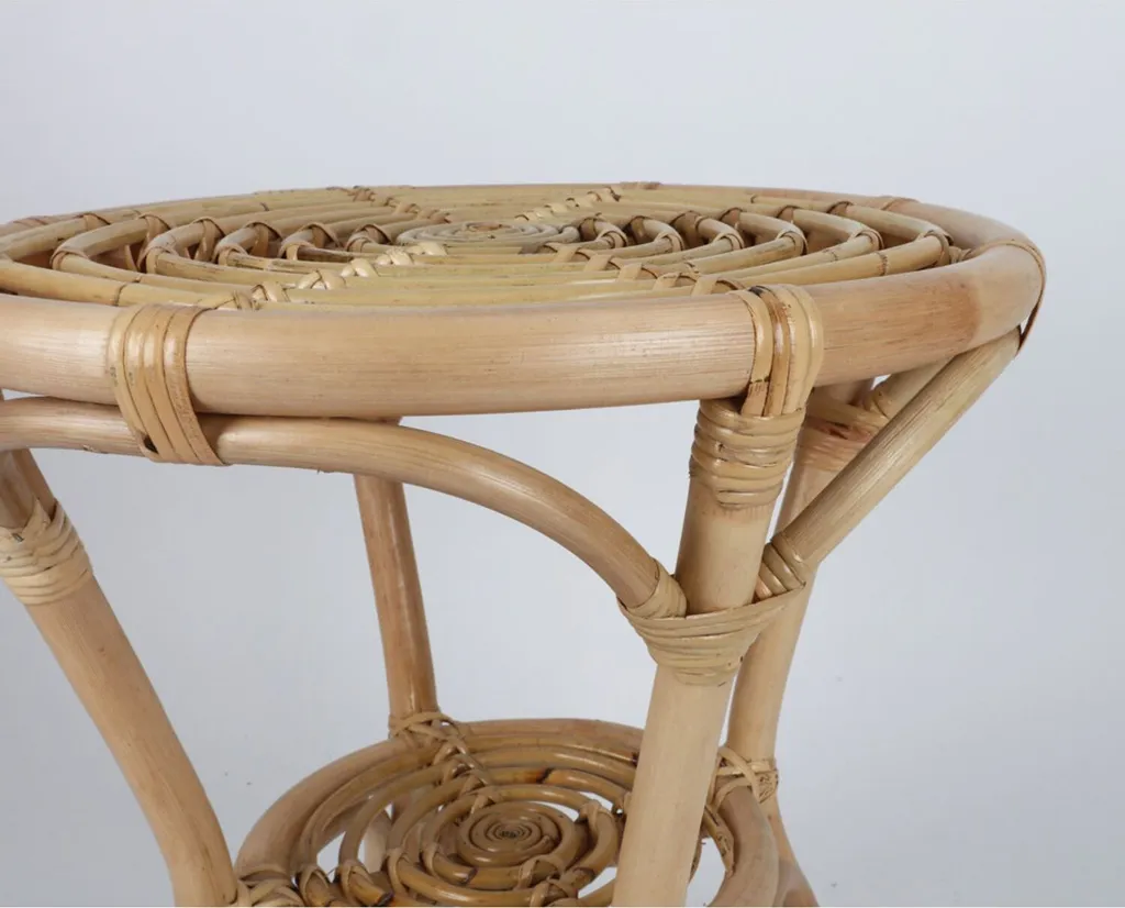 Table basse gain de place en rotin DION - Solution déco petit appartement - 7