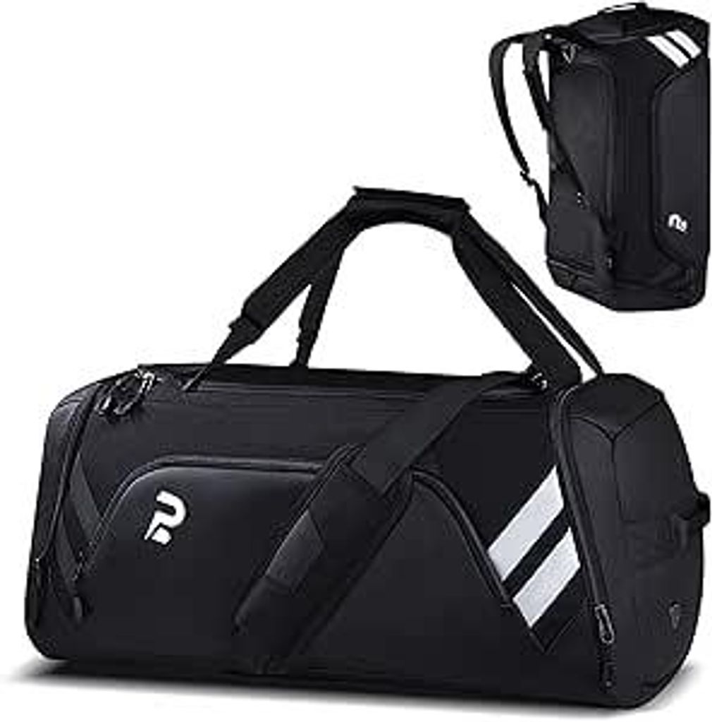Sporttasche für Damen und Herren, 58 l Reisetasche, große Sporttasche mit Schuhfach und Nassfach, Trainingstasche für Herren, Saunatasche, Fitne...