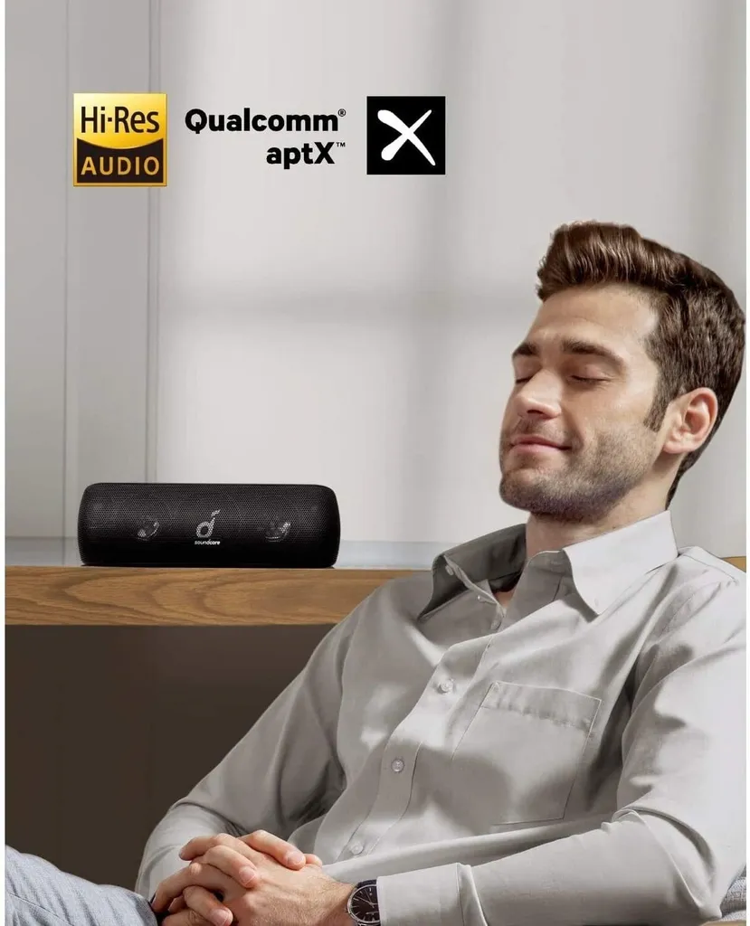 SoundCore Motion+ Enceinte Bluetooth Hi-Res Audio et Technologie BassUp