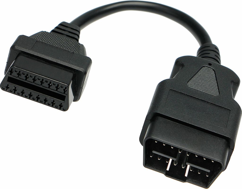 OBD 2 II Verlängerung Kabel Stecker auf Buchse 20 cm 16 Pin Produktbild 