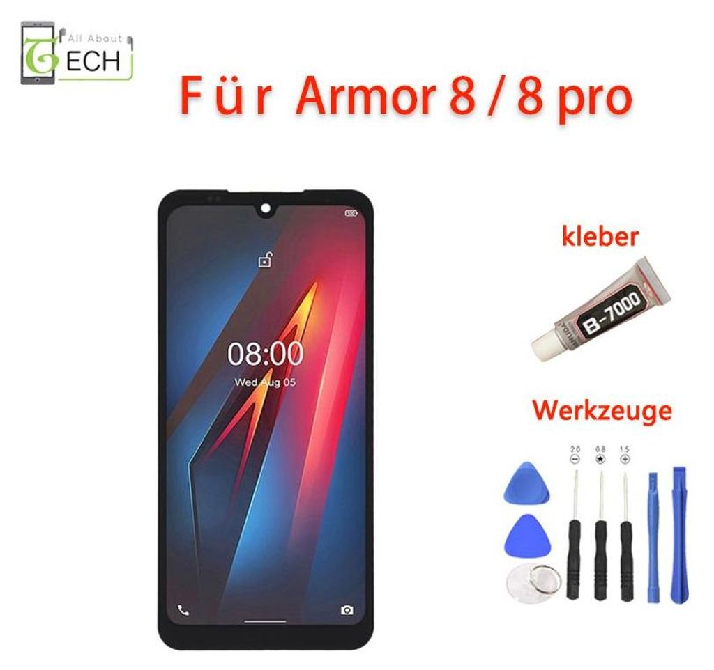 Für Ulefone Armor 8 / 8 Pro LCD Display Touchscreen Bildschirm
