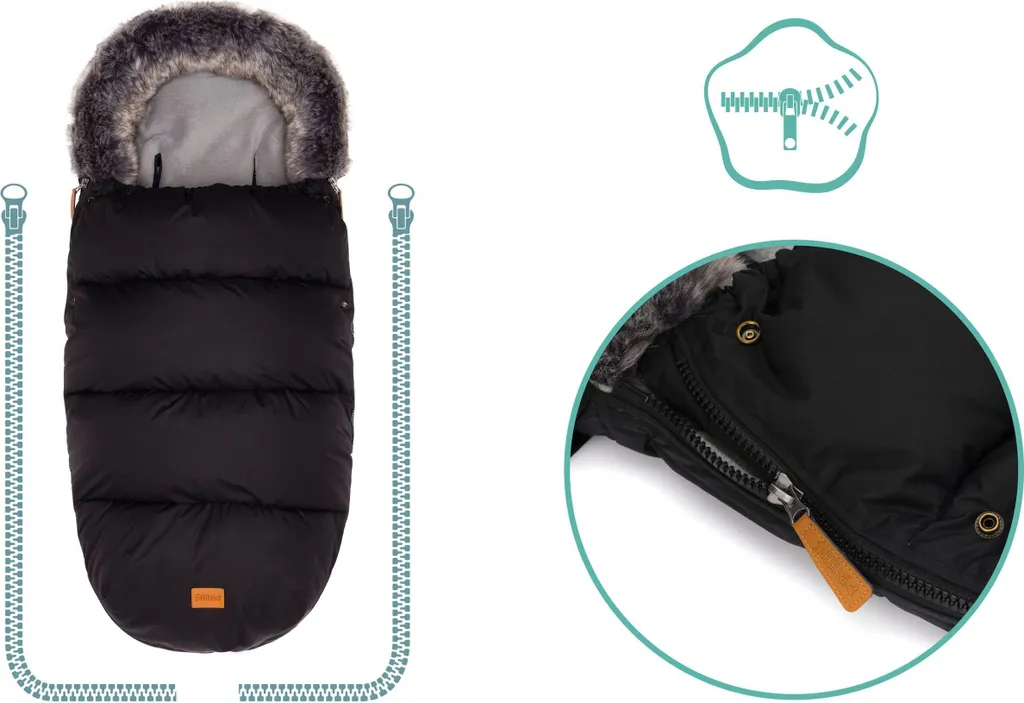 Sortez avec Bébé en Hiver - Chancelière Manaslu Fillikid Noir Robuste