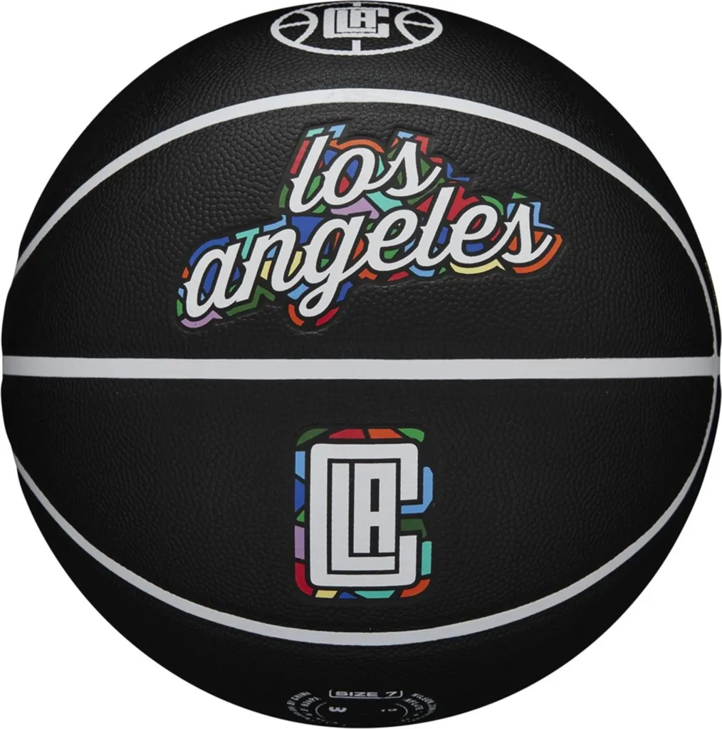Ballon Wilson NBA Clippers : Résistance et Contrôle pour Terrain Bitume