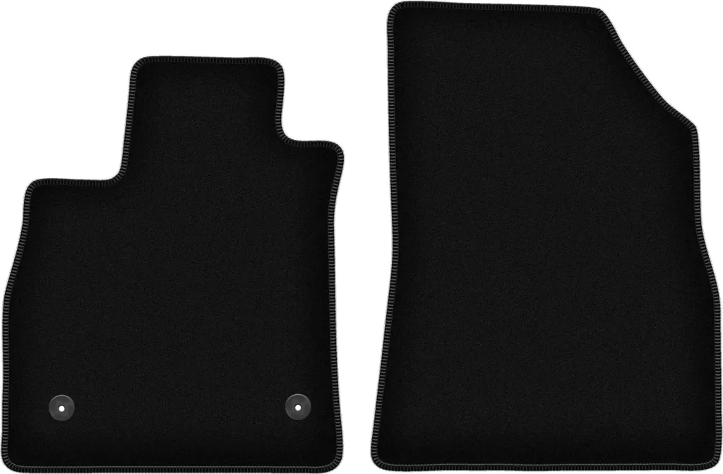 Set 2 Tappetini Velluto Renault Talisman (2015-) Nero - Prezzo Top