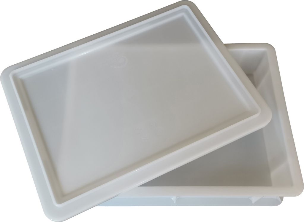 Teigbox 400x300x100mm : Pizzabox mit Deckel Pizzabox: Produktbild 