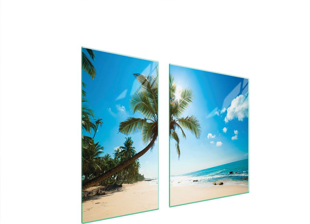 Glasschutzplatte Für Herd 90X52 Beach