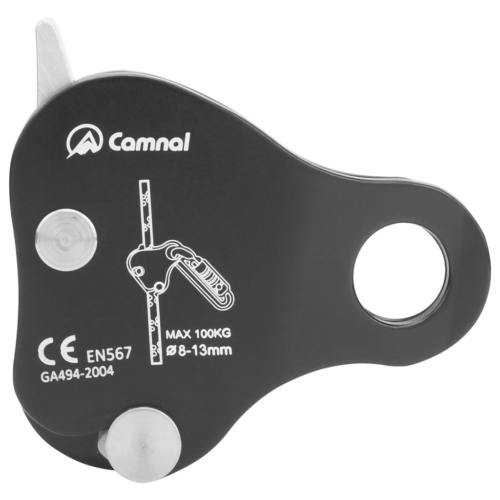 CAMNAL Outdoor Kletterseil Grab Stop Descender SelfBraking Clamp Gerät Schwarz
