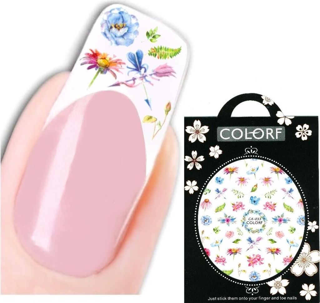 3D Nagel Sticker Nail Art Aufkleber Blüten Blumen Aufkleber Produktbild 