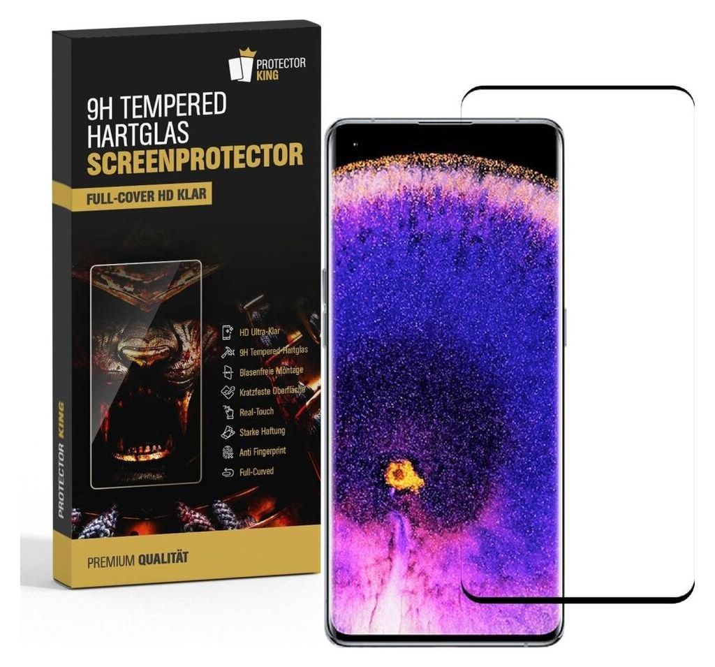 2x 9H Hartglas für Oppo Find X5 Pro FULL CURVED Produktbild 