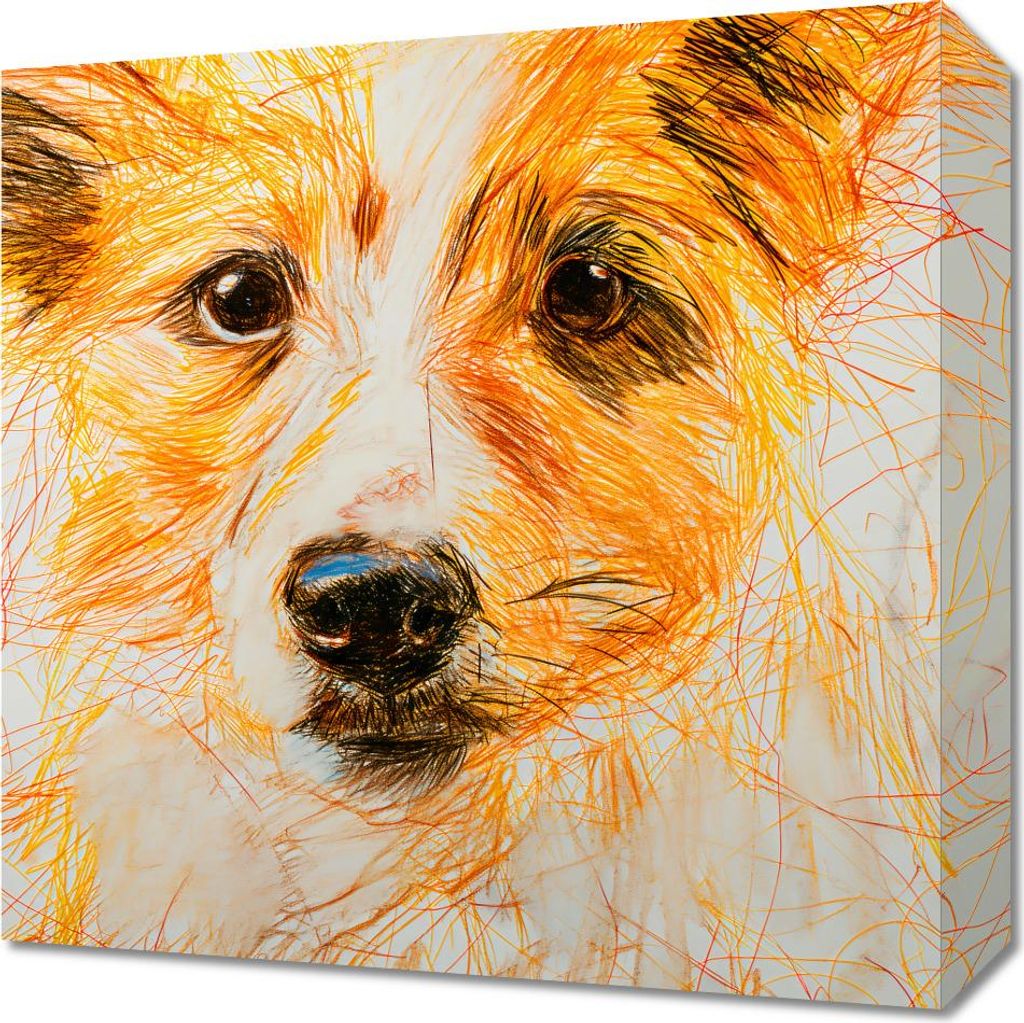 Bild 40x40cm Niedlicher Gast