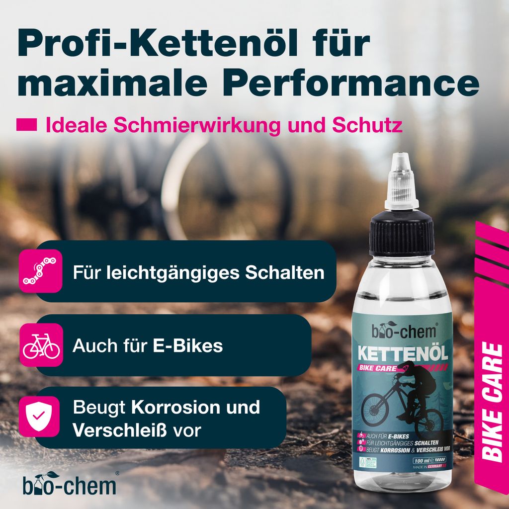 bio-chem Fahrrad-Kettenöl Antriebsöl – 100 ml Tropfflasche Produktbild 2