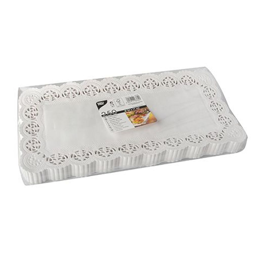 Papstar papier koronkowy kwadratowy 37 x 17 cm biały 250 Zdjęcie produktu 