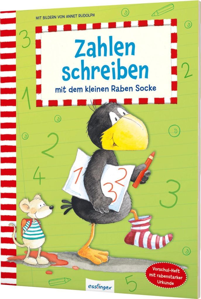 Zahlen schreiben mit dem kleinen Raben Socke Produktbild 