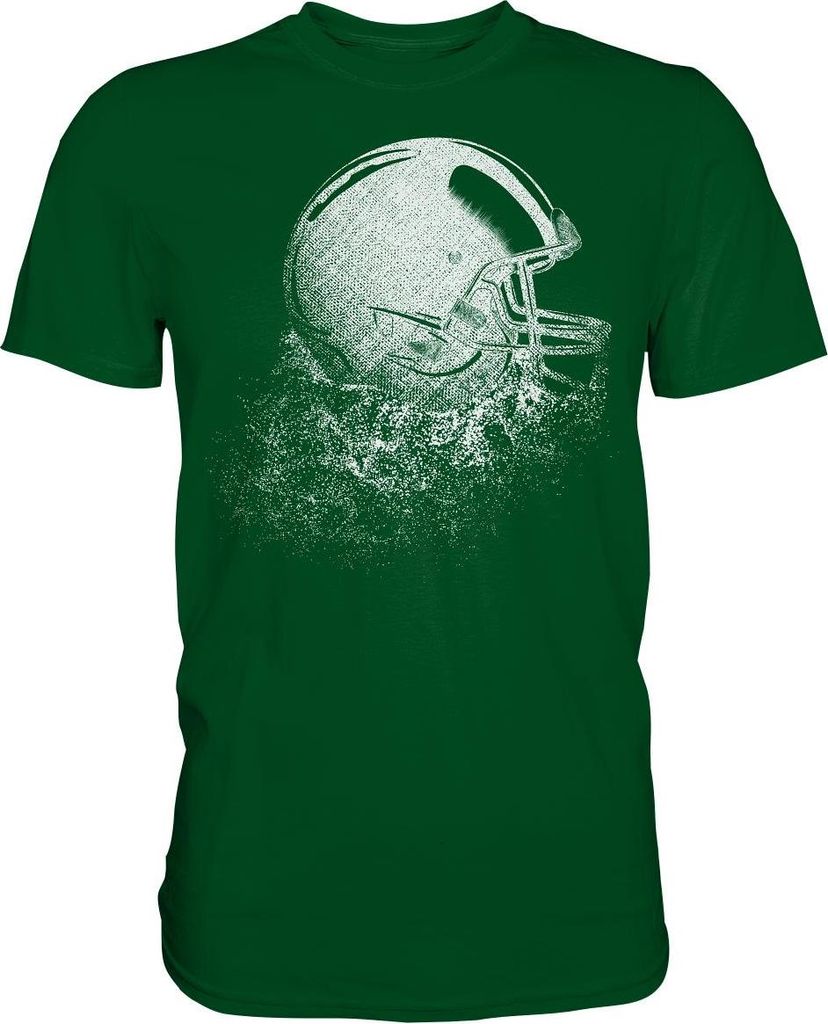 American Football Helm T-Shirt – Bottle Green / XXL Produktbild 