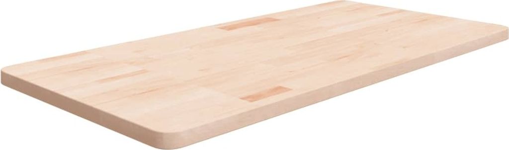 "2026 Promotion" Waschtischplatte 100x50x2,5 cm Massivholz Unbehandelt - Sonstiges Küchenzubehör CC20577