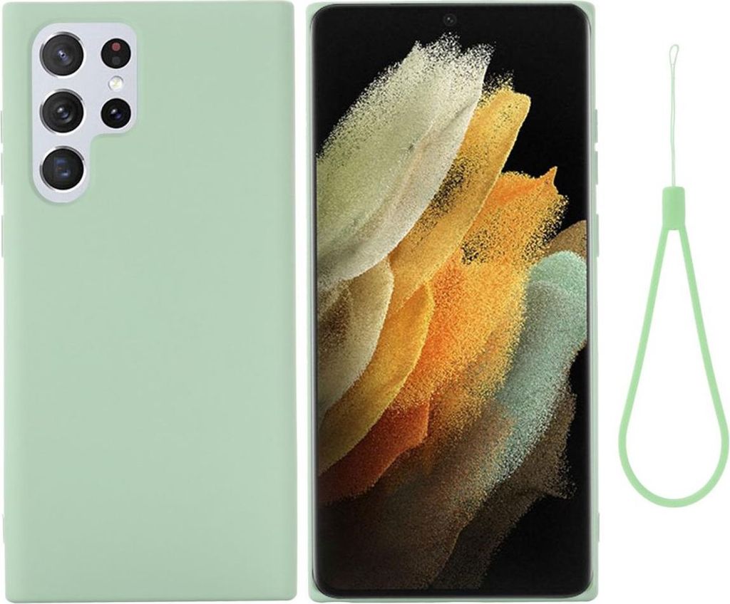 Hülle für Samsung Galaxy S22 Ultra Handyhülle Silikon Case Cover Bumper Matt