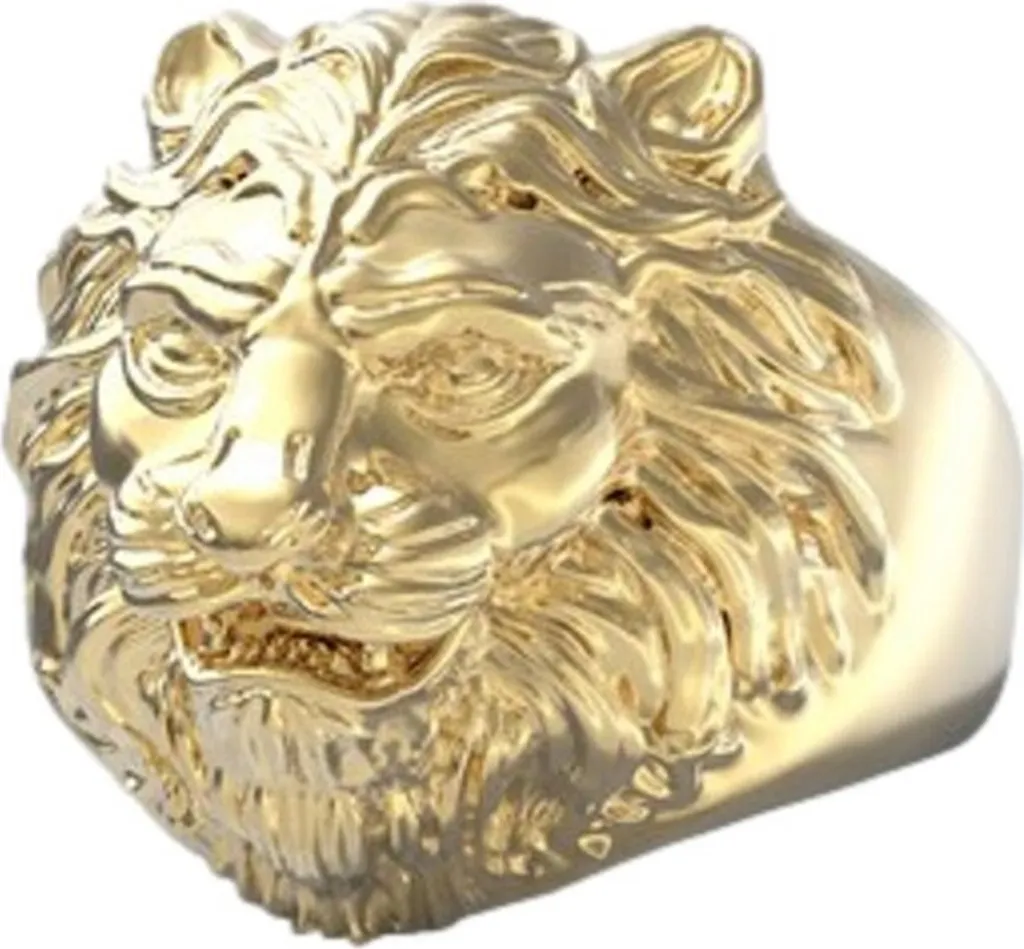 Regalo Uomo: Anello Guess Lion King JUMR01307JWYG62 Dorato