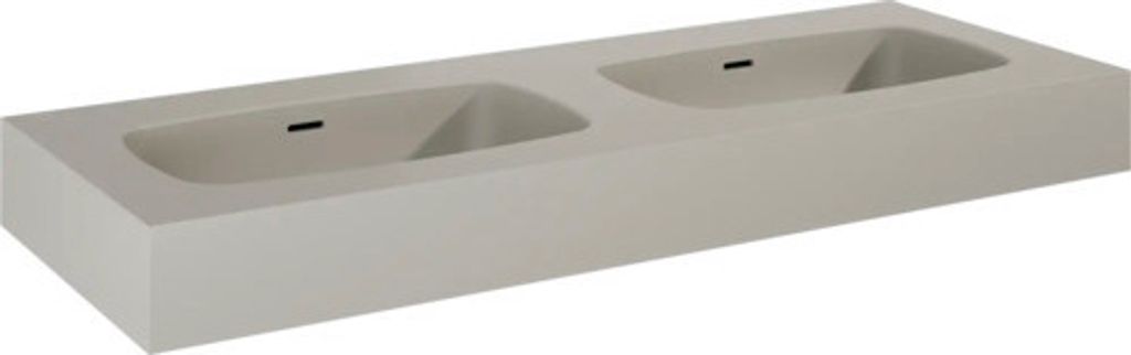 Jungborn Doppelwaschtisch DECEM 1210 x 460 mm fume matt