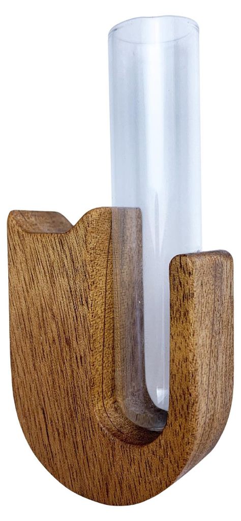 Hydroponische Pflanzen, Reagenzglasvase, Holz-Katzen-Hunde-Schnurrhaar-Sammler, Kühlschrankmagnet, Pflanzenvermehrungsvase, Heim- und Büro-Kühls...