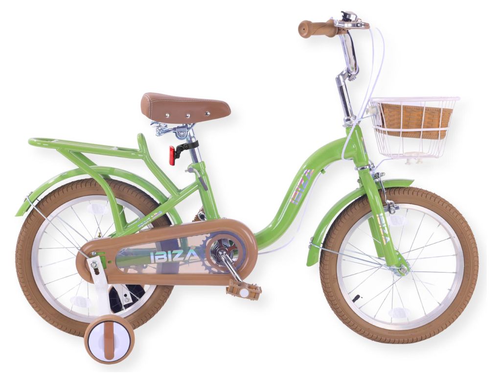 Buxibo - Kinderfiets voor meisjes - Ibiza - 16 inch - Groen Productafbeelding 