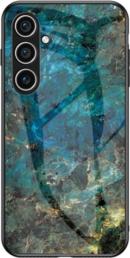Samsung Galaxy A36 Hülle - Coverup Marmor Hartglas Back Cover - Emerald / Gold