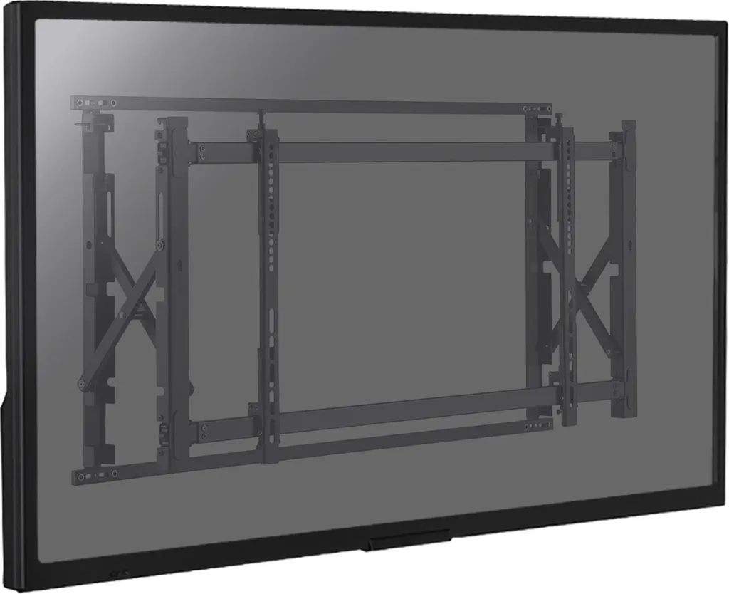 Support mural TV push pull 43 à 55 pouces pour mur d'images slim