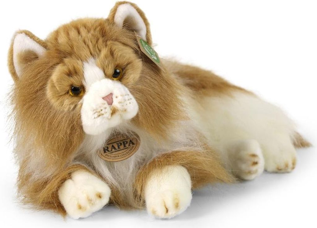 Perserkatze Plüschtier Kätzchen Rot Weiß Flauschige Katze als Babygeschenk