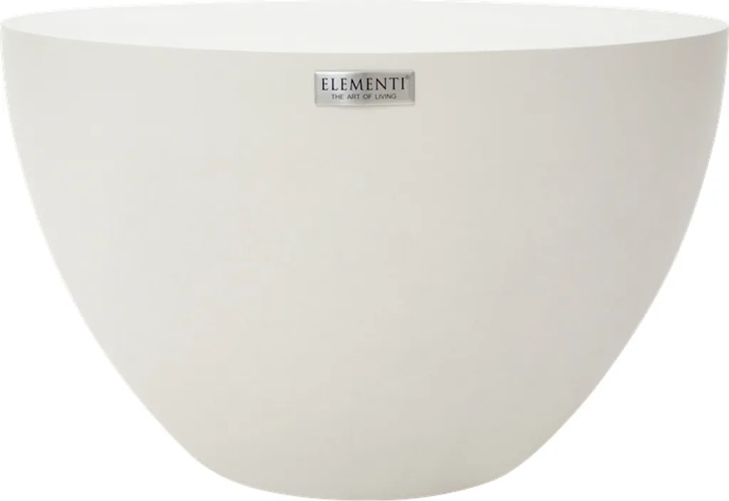 Table basse ronde petit modèle blanc crème CHRONOS pour salon moderne
