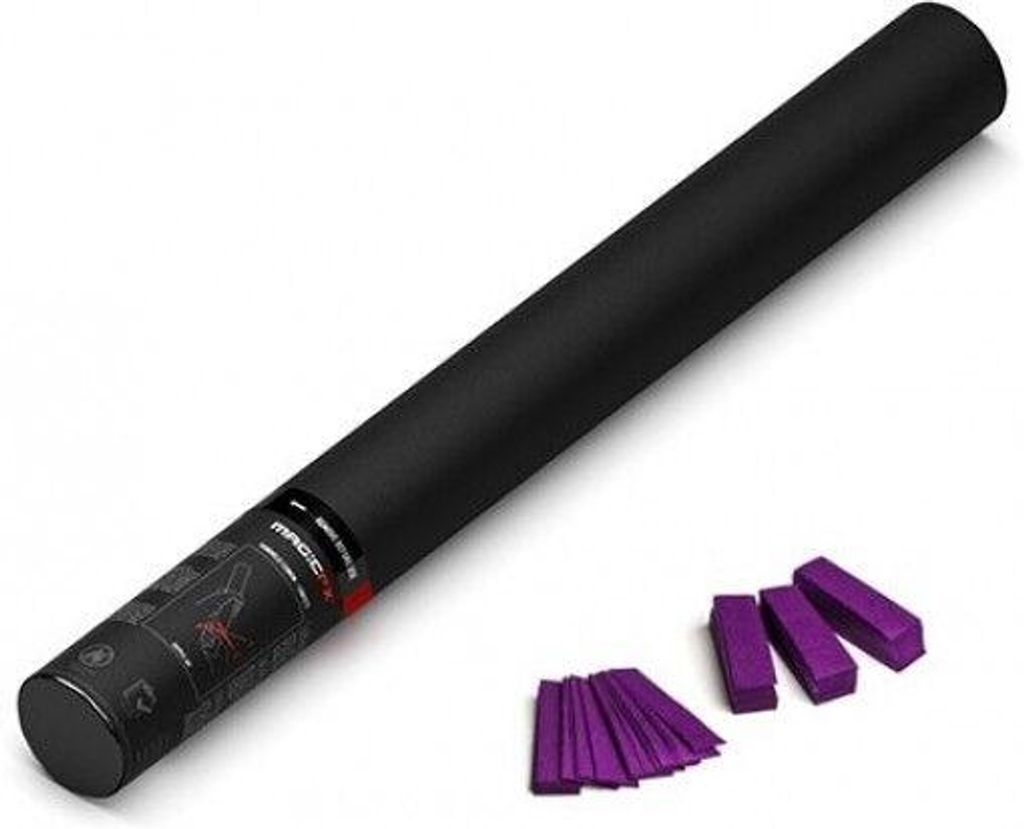 Magic FX Handbetriebene Konfettikanone 50cm - Lila Produktbild 