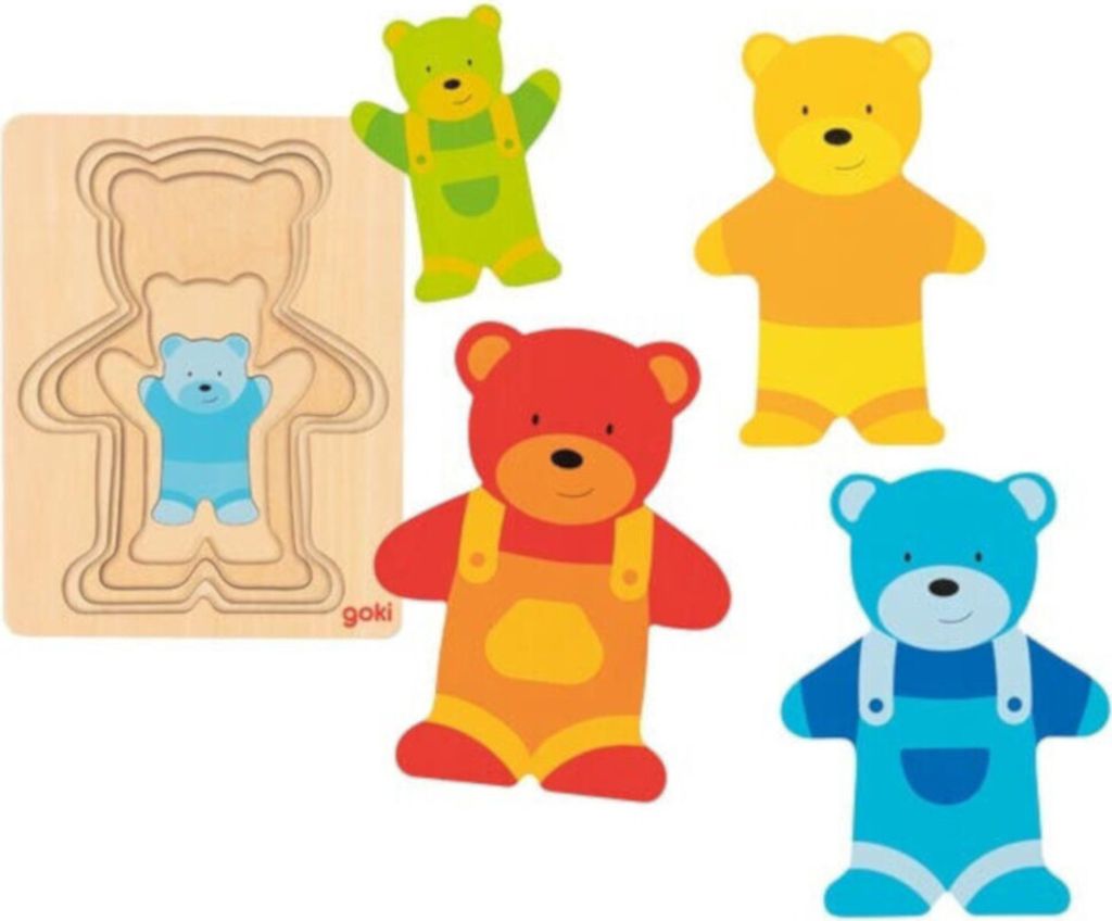 GOKI Mehrschichtiges Puzzle Bär Produktbild 