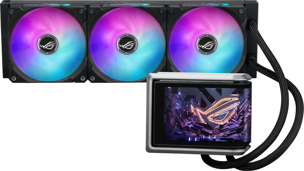 ASUS ROG RYUO IV 360 ARGB, All-in-One-Flüssigkeitskühler, 12 cm, Schwarz