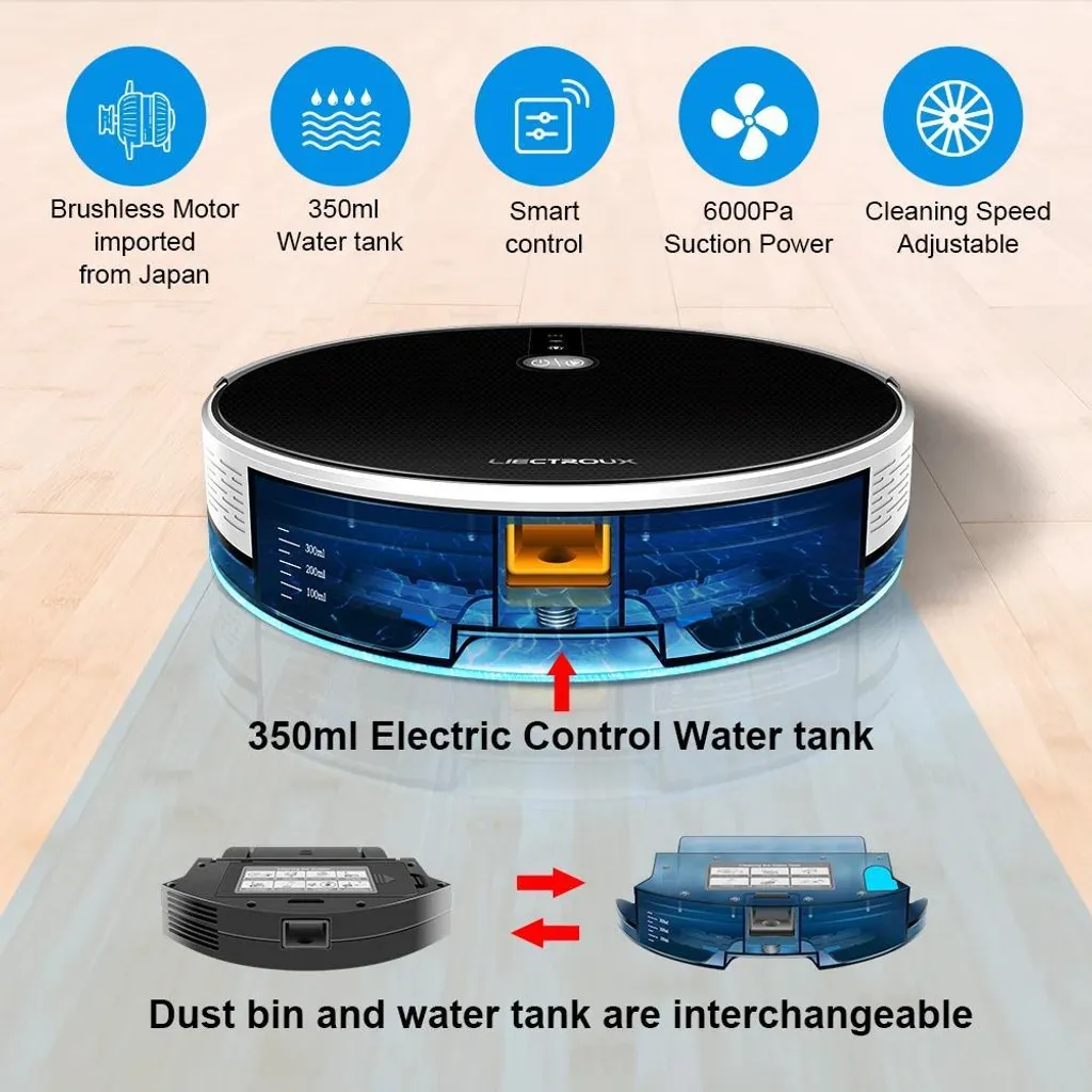 Robot aspirateur C30B cartographie intelligente et aspiration 6000 Pa