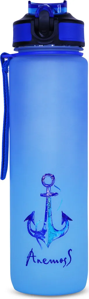 Anemoss Borraccia 1L Blu per Tutta la Famiglia | Tritan Sicuro BPA Free