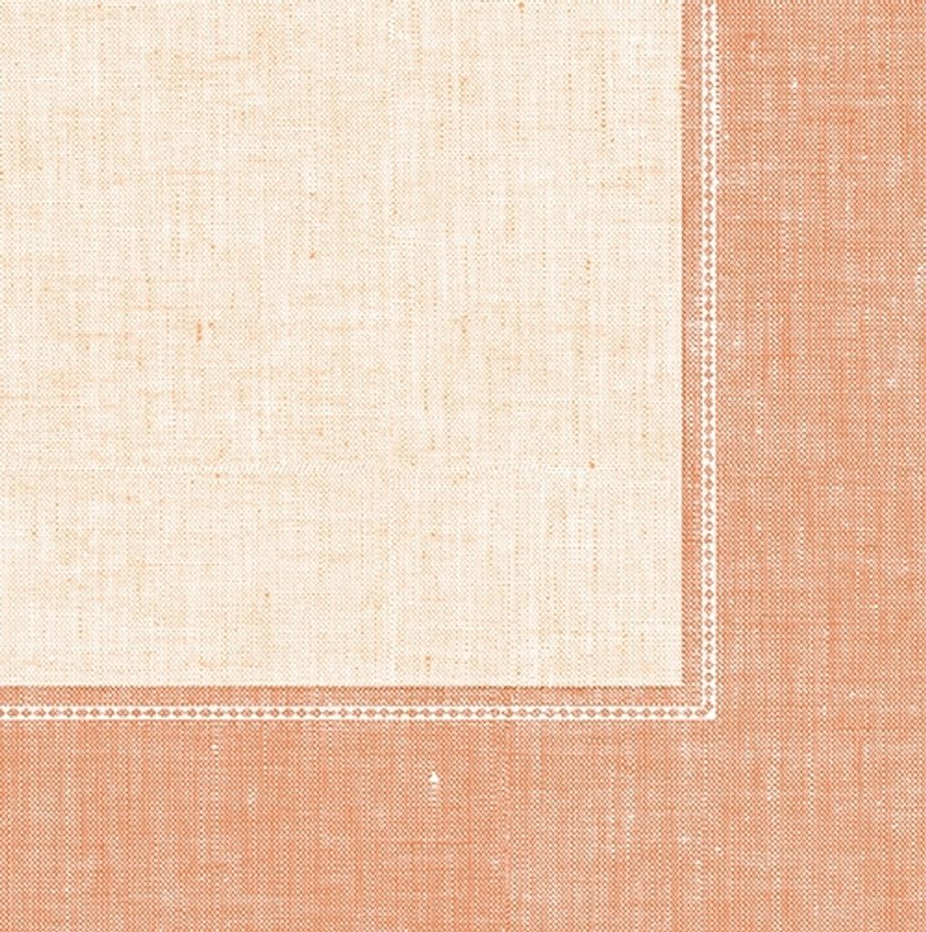 Papstar Servietten, terracotta, "ROYAL Collection", 1/4-Falz, 40 x 40 cm, "Linum" 5 x 50 Stück