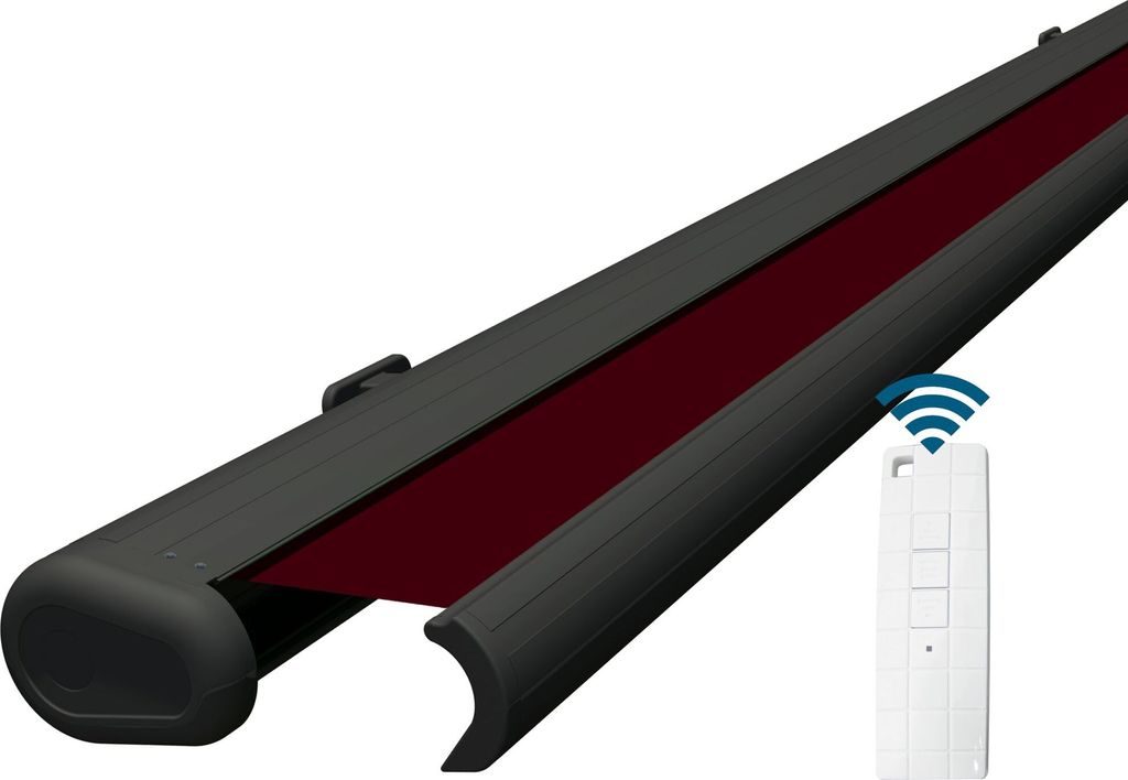 Eclipse Premium elektrische Vollkassettenmarkise 2,5x2m mit Anthrazit Gehäuse