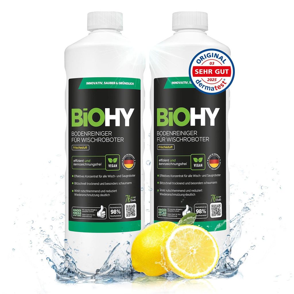BiOHY Bodenreiniger für Wischroboter 2x1L Reiniger Produktbild 