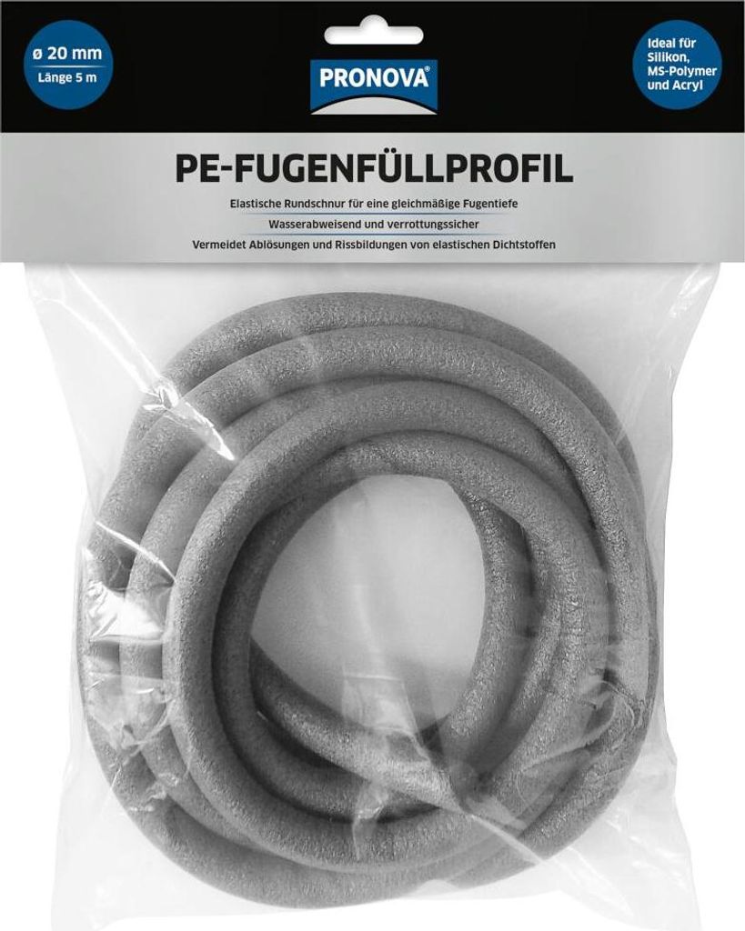 PE-Fugenfüllprofil 20 mm, 5 m